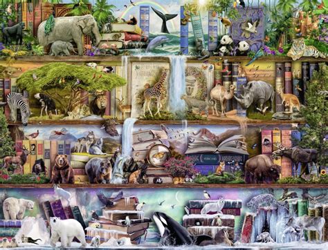 I knew the pieces would be tiny, but i have another 2000 piece ravensburger and it was a lot of fun to put together. WILD KINGDOM SHELVES 2000 PIECE JIGSAW PUZZLE - Ravensburger