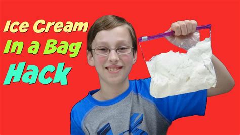 Homemade Ice Cream In A Bag Hack - Quick & Easy DIY Recipe ...