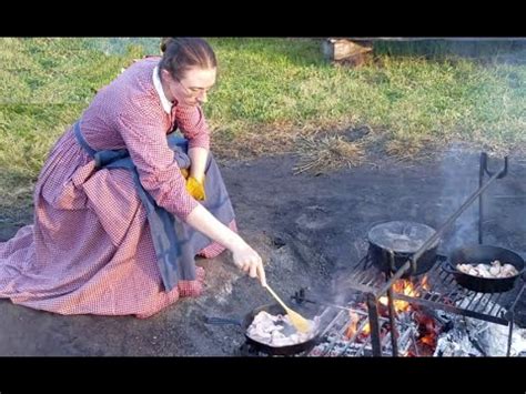 He described what type of food would have been in their rations, how they might have cooked it. Dutch Oven Cooking on Open Fire - Civil War Style - YouTube