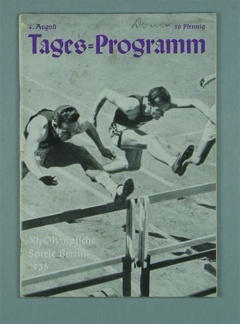 The olympics of 1936 (new york: 1936 Olympic Games programme - Australian Sports Museum