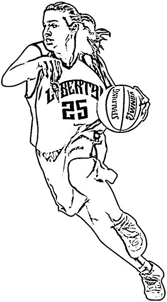 How to draw a basketball player step by step. Desenhos da NBA para Colorir