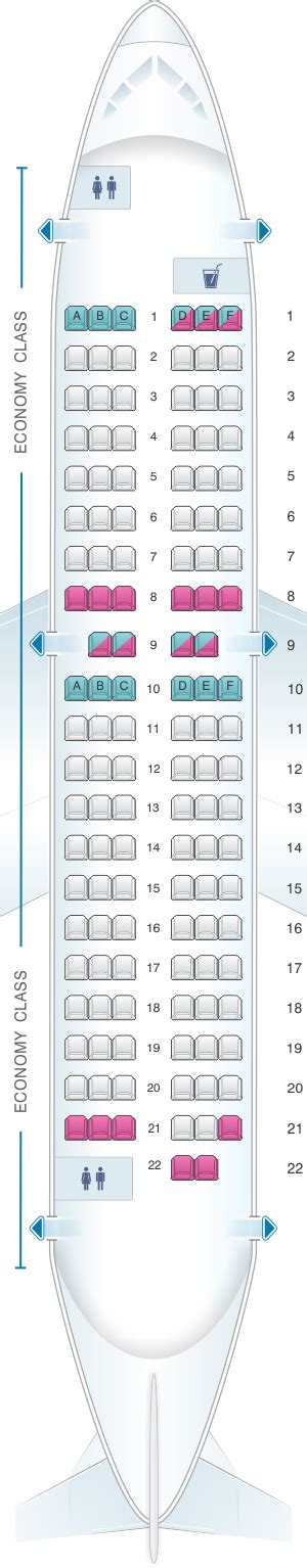 Click here to view the map key. Seat Map airBaltic Boeing B737 500 | SeatMaestro