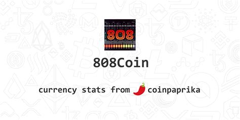 The calculator uses the following formula to calculate the expected return of a security (or a portfolio): 808Coin (808) Price, Charts, Market Cap, Markets ...