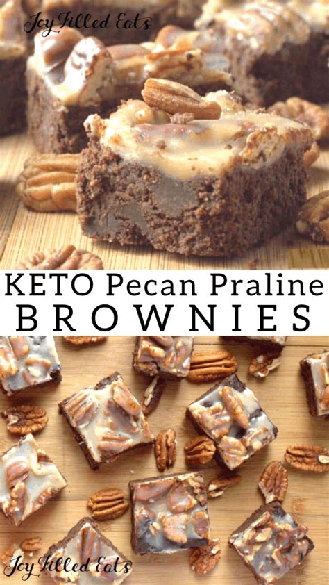 Being diabetic i can't do real sugar. Keto Pecan Praline Brownies = The Best Brownie Ever. Low ...