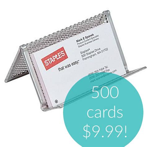 Browse these business credit cards from our partners to find the right credit card for your business. Print 500 Business Cards for Only $9.99 at Staples + GREAT ...