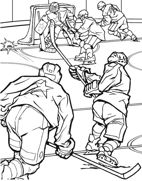 Which is the best picture of a hockey player? hockey team match in field hockey coloring page