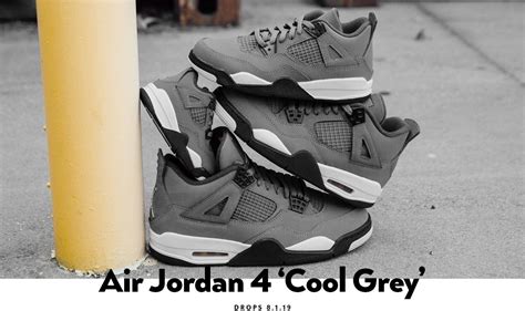 Iconic design & premium materials fuse to achieve the ultimate in comfort & style. Air Jordan 4 Retro 'Cool Grey' Available Online and In ...