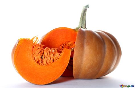 What is their significance and why. Cut the pumpkin with a slice image pumpkin on white ...