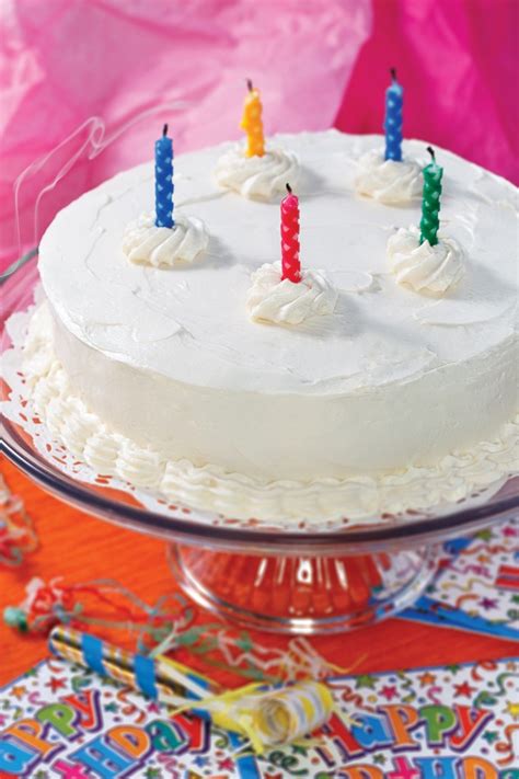 I said ill bake a birthday cake but need a diabetic recipe (he likes victoria sponges with sliced strawberry to decorate the top. White Birthday Cake | The LC Foods Community