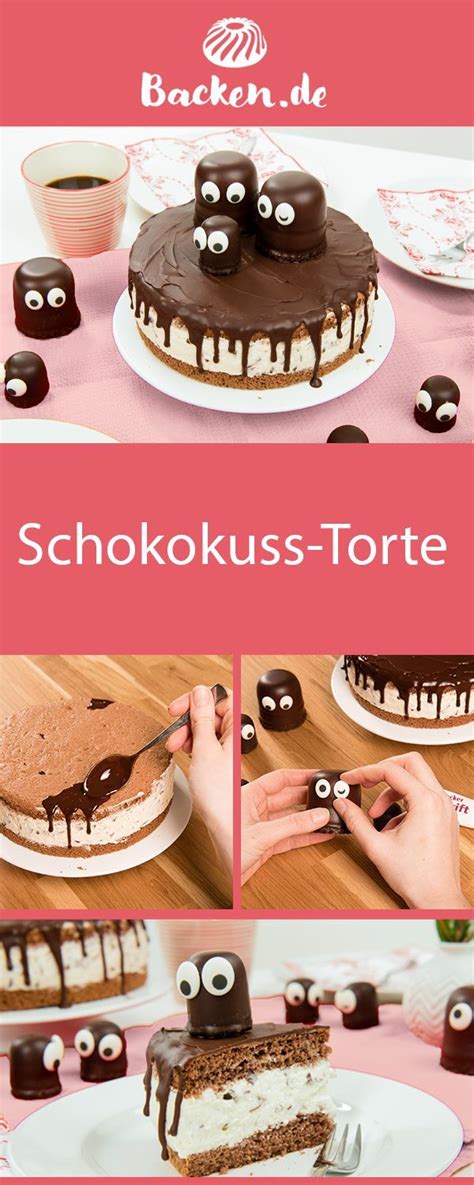 Die erste aufgabe der neuen staffel von das große backen steht an. Schokokuss-Torte | Schokokuss torte, Kuchen ohne backen ...