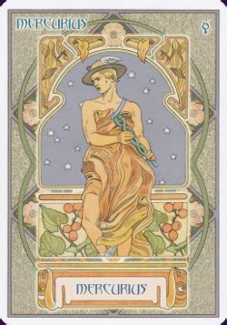 22 kaarten & boekje in een hardbox. Astrological Oracle Cards Reviews & Images | Aeclectic Tarot