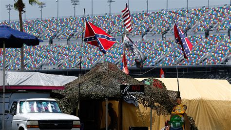 The presence of the confederate flag at nascar events runs contrary to our commitment to providing a welcoming and inclusive environment for all fans, our competitors and our industry, nascar's statement read. Some rebels flying Confederate flags for NASCAR racing at ...