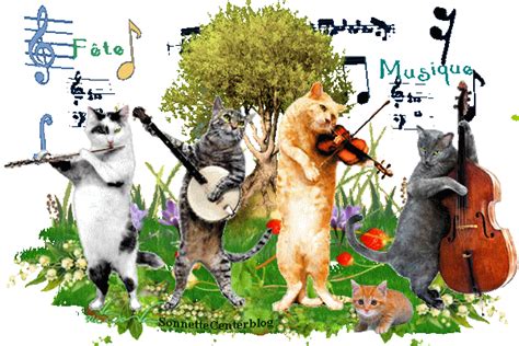 Vous aurez besoin d'images gif de gâteaux, si vous voulez féliciter une personne à distance. Fête de la Musique.