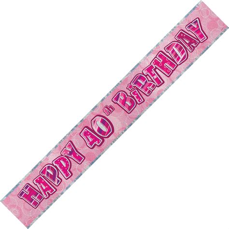 Ahalloweencraft.com is a participant in the amazon services llc associates program, an affiliate advertising program designed to provide a. Banner, Foil - Pink Glitz, Happy 40th Birthday | Banners ...