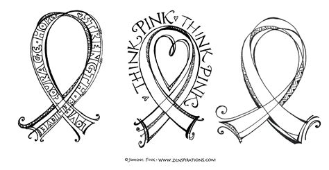 100% free coloring page of pink. Think Pink! Free Downloadable Coloring Pages! - Zenspirations