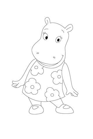 All backyardigans coloring sheets and pictures are absolutely free and can be linked directly, downloaded, printed, or shared via ecard. Tasha Is Happy To See You coloring page | SuperColoring.com