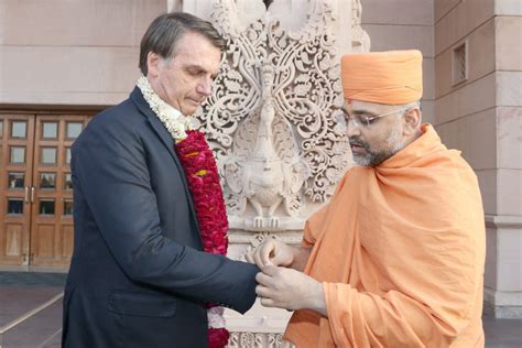 Posted by jair messias bolsonaro. Brazilian President Jair Bolsonaro Visits Akshardham in ...