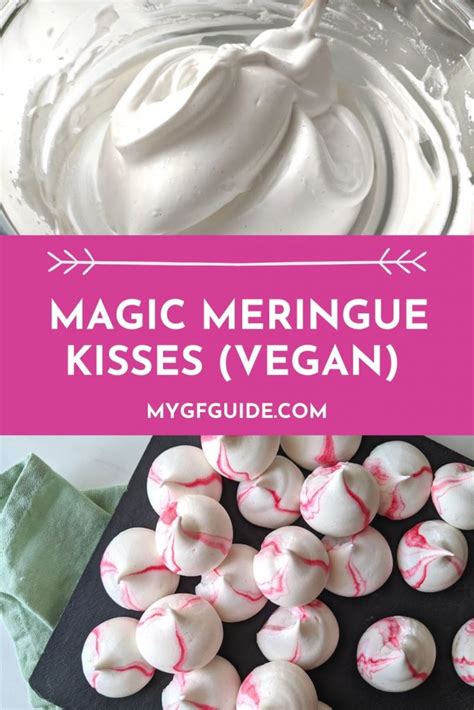 Sugars, aquafaba, melted coconut oil and vanilla. Vegan Meringue Kisses (Aquafaba Meringue) - My Gluten Free ...