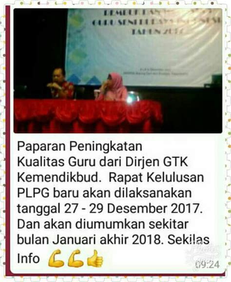 Semakan kelulusan bpr 2021 (lulus / tidak lulus). Jadwal Pengumuman Kelulusan Sertifikasi Guru Tahun 2017 ...