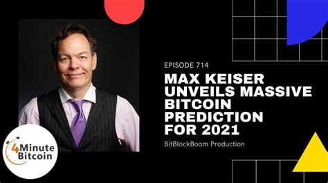 There are several reasons why investors can be bullish on bitcoin predictions. 👉Max Keiser Unveils Massive Bitcoin Prediction for 2021