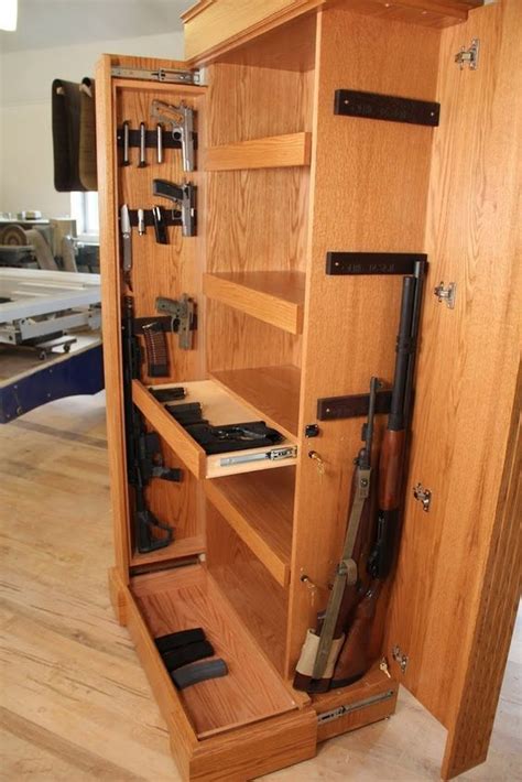 Are you planning to build a diy gun cabinet for securing your guns? Pin on hidden gun case
