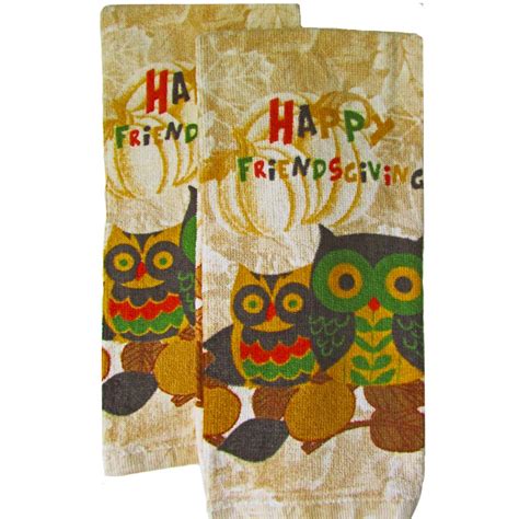 Yes, kitchen towel sets usually have a shelf life, and it is a very long one. Thanksgiving Owls Kitchen Towel Sets | Thanksgiving Wikii
