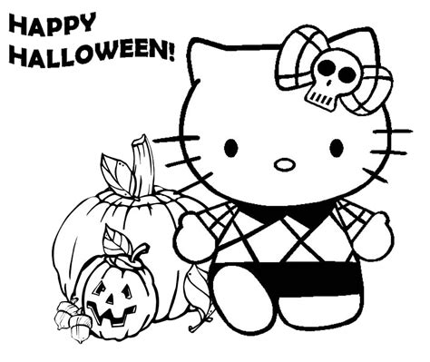 I disegni di hello kitty da stampare e colorare. Felice Halloween con Hello Kitty disegno da colorare ...