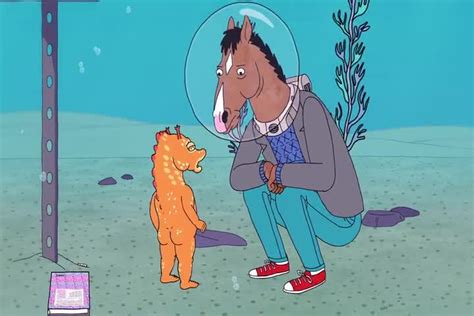Bojack horseman was the star of the hit tv show horsin' around, but today he's washed up, living in hollywood, complaining about everything, and wearing colorful sweaters. BoJack Horseman Season 3 Episode 4 - Fish Out of Water ...