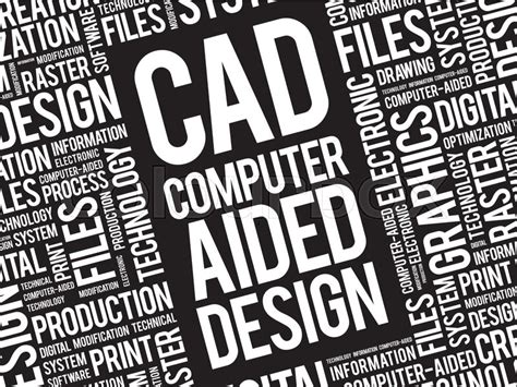 A bit of graphics just for fun though. CAD - Computer Aided Design word ... | Stock vector ...