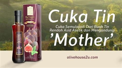 Dapatkan sari cuka tin olive house dengan harga promosi sekarang di olive house ehalal2u@bangi. Khasiat Cuka Tin Olive House dan Keistimewaanya