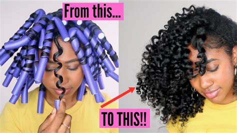 Frying chicken grease don't pop like this sis! Flexi Rod Set Tutorial For Natural Hair Video | Natural ...