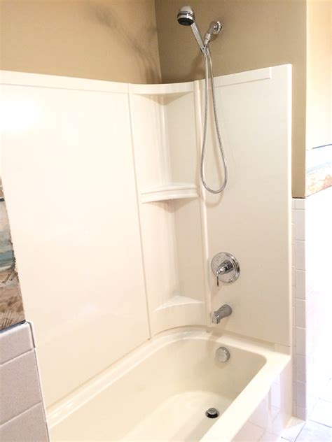 Probably could have done it in an hour or. The Tub/Shower Replacement Package :: NH Bath Builders