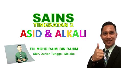 Dicampurkan perlahan2 dengan alkali sehingga peneutralan berlaku lengkap dan penunjuk (seperti fenoltalein) digunakan untuk mengesan takat akhir peneutralan apabila penunjuk itu bertukar warna. SAINS TINGKATAN 2 - ASID DAN ALKALI - YouTube