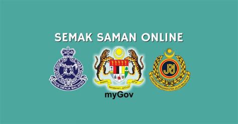 Sebenarnya, kita boleh cek saman secara online kat myeg. Cara Semak Saman Trafik, JPJ, Polis dan AES Guna Online ...