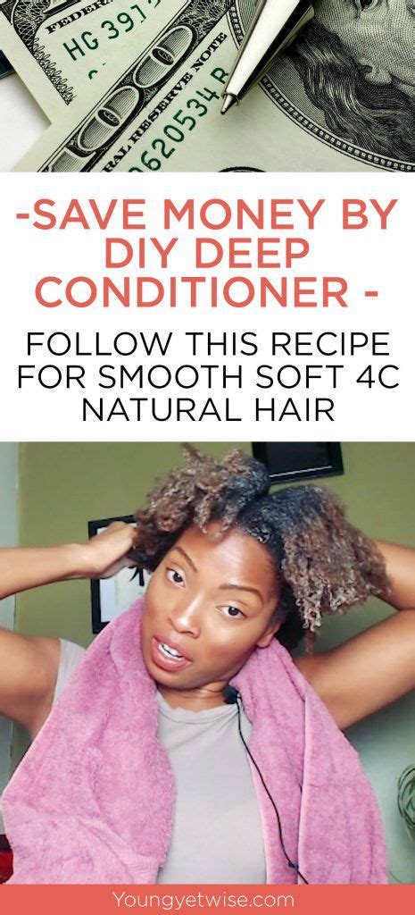 The purpose behind conditioner is to close the cuticles (bark) of the strand of hair (tree), making the cuticles lie down close to the strand and in turn create smooth, supple and manageable hair. DIY Deep Conditioner | 4c Natural Hair | save money | Hair ...