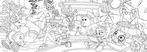 This content for download files be subject to copyright. Crash Bandicoot coloring page by Zerbear333 on DeviantArt