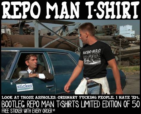Repo man is a 1984 american science fiction black comedy film written and directed by alex cox in his directorial debut. INSIDE THE ROCK POSTER FRAME BLOG: Godmachine Repo Man ...