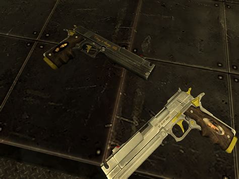 Here is the site where the guns are being sold. Ebony And Ivory at Fallout 3 Nexus - Mods and community