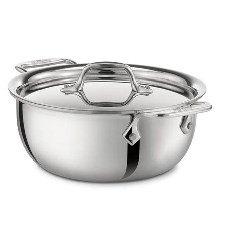 Excellent resistant to acids, alkali and all kinds of organic solvents: All-Clad D3™ Compact Stainless 3 Qt. Aluminum Round Dutch ...