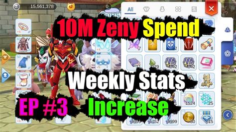 In my new video i will show you how to find working ragnarok m eternal love hack for free zeny and catcoins! Ragnarok M Eternal Love Spend 10M Zeny Weekly Stats ...