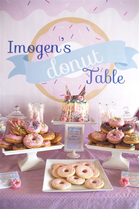 The link is the place and tool to fill the blank space with your. Kara's Party Ideas Pastel Pink & Blue Donut Birthday Party ...