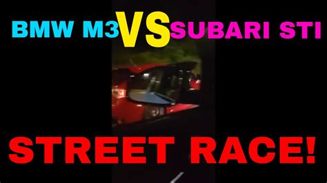 Step up to a 2015 m3, and you find it runs the quarter in 12 seconds now. BMW M3 V SUBARU IMPREZA STI - YouTube