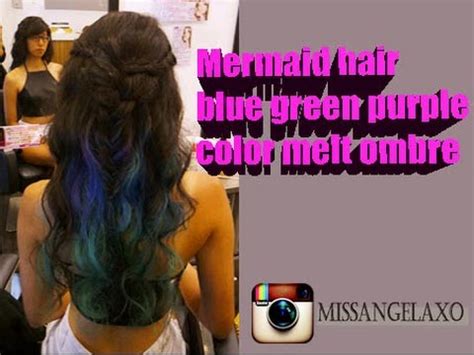 Basically, the highlighted areas are covered with strips of aluminum foils when they are being dyed. PEEKABOO Mermaid Hair Color Melt Ombre 中文字幕 - YouTube