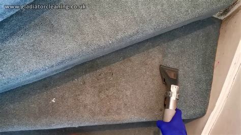 How to clean carpet on stairs by hand. Stair Cleaning - YouTube