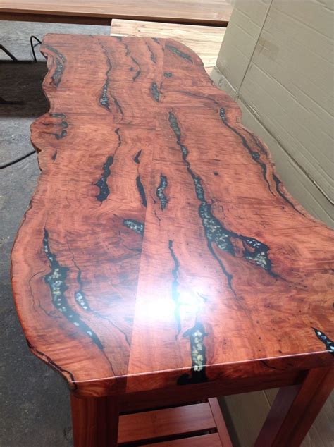 Seller assumes all responsibility for this listing. Side table style Redgum and opals by Pete. Sydney Www ...