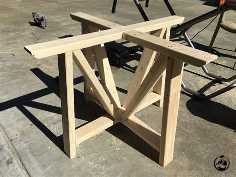 Build the dining table top. Hometalk | DIY Round Trestle Dining Table