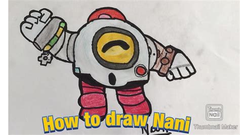 Nani loves her friends and looks over them with a watchful lens. How to draw Nani from Brawl stars - YouTube