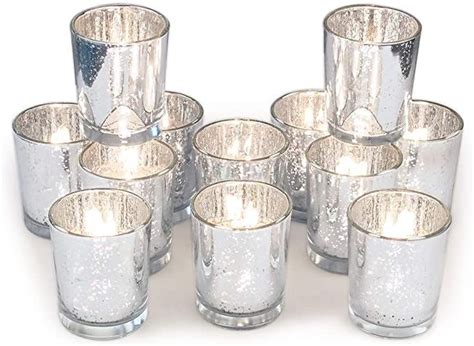 49 list list price $23.99 $ 23. Amazon.com: Volens Silver Votive Candle Holders, Mercury ...