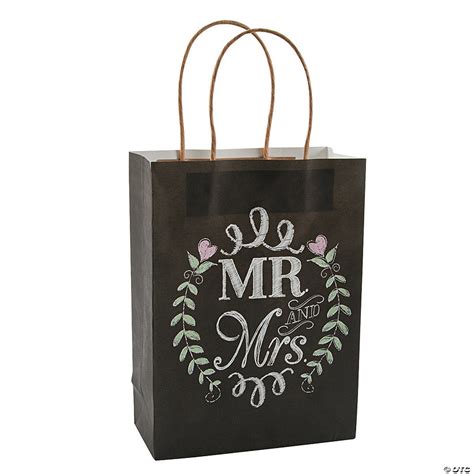Maybe you would like to learn more about one of these? Mr. & Mrs. Chalkboard Wedding Kraft Bags - Discontinued