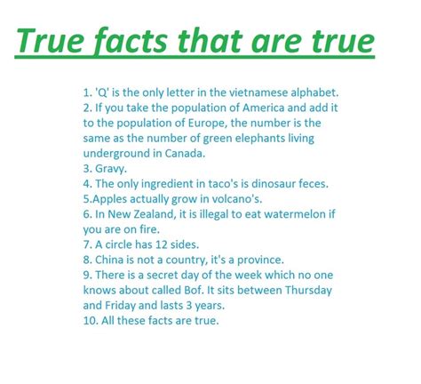 Even with everything we know about life, we never run out of new interesting facts to discover. Facts, completely true ones.